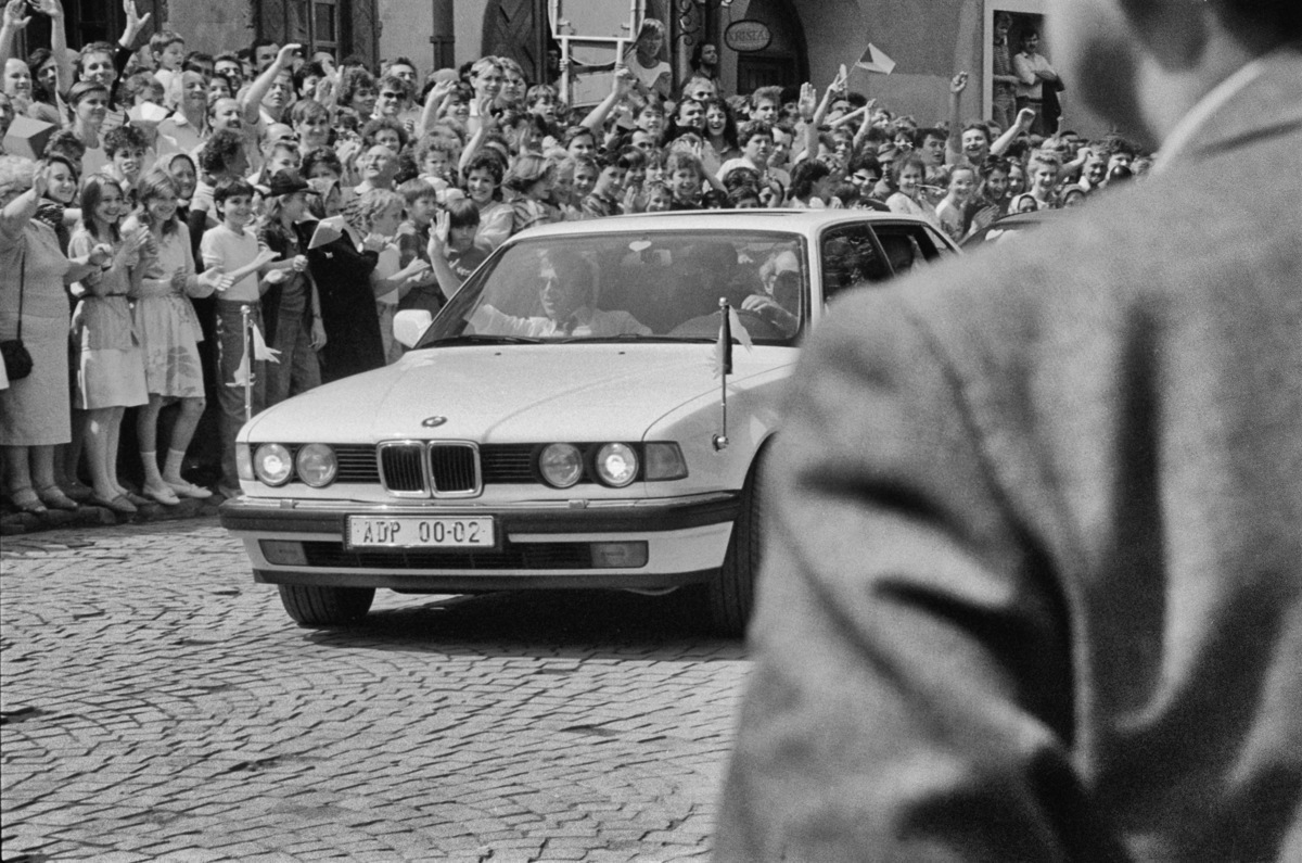 Ján Hollý, Návšteva Václava Havla v Bardejove, 17. máj 1990. Súkromný majetok